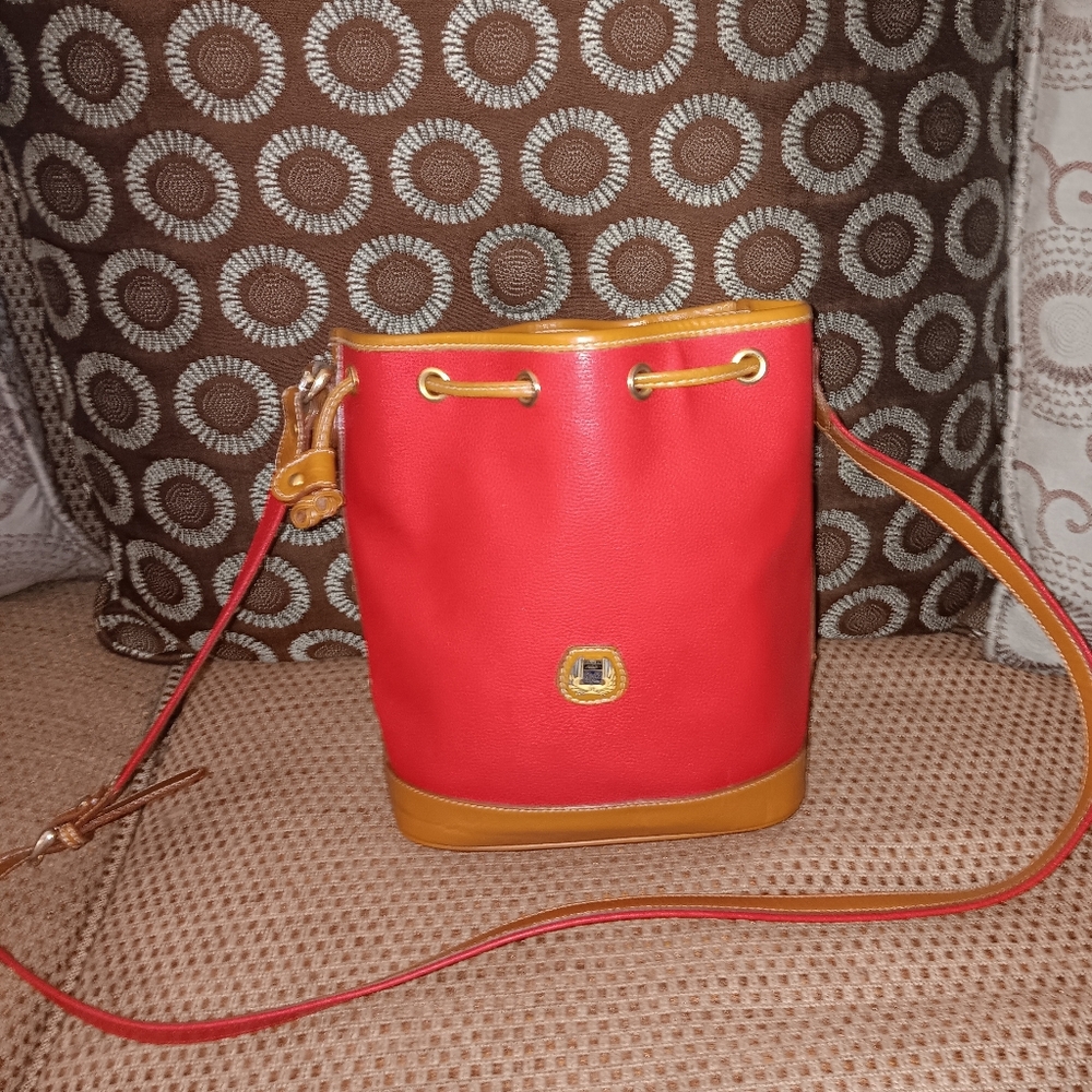 Lancel Vintage Leather Bucket Bag